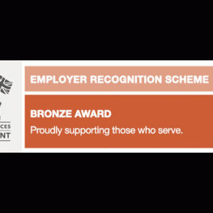 Bronze Award for the Armed Forces Covenant Employer Recognition Scheme